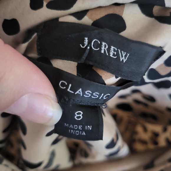 J.CREW leopard print button up classic shirt - Picture 4 of 4